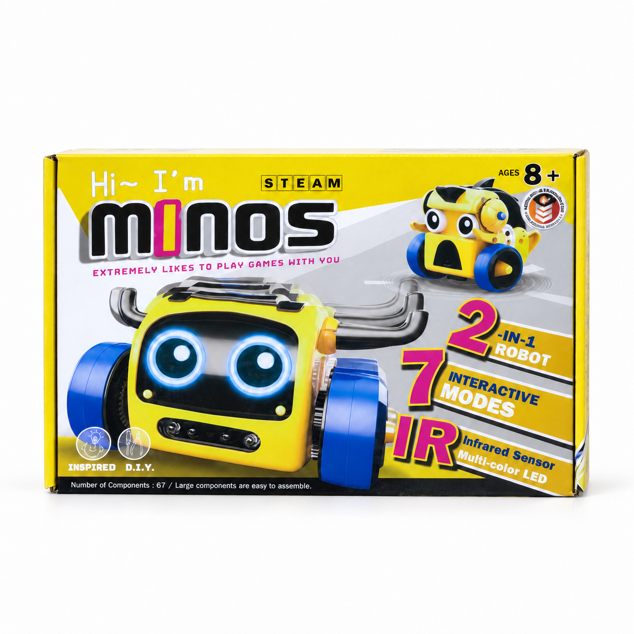 Minos — caja, imagen de estudio creada con IA