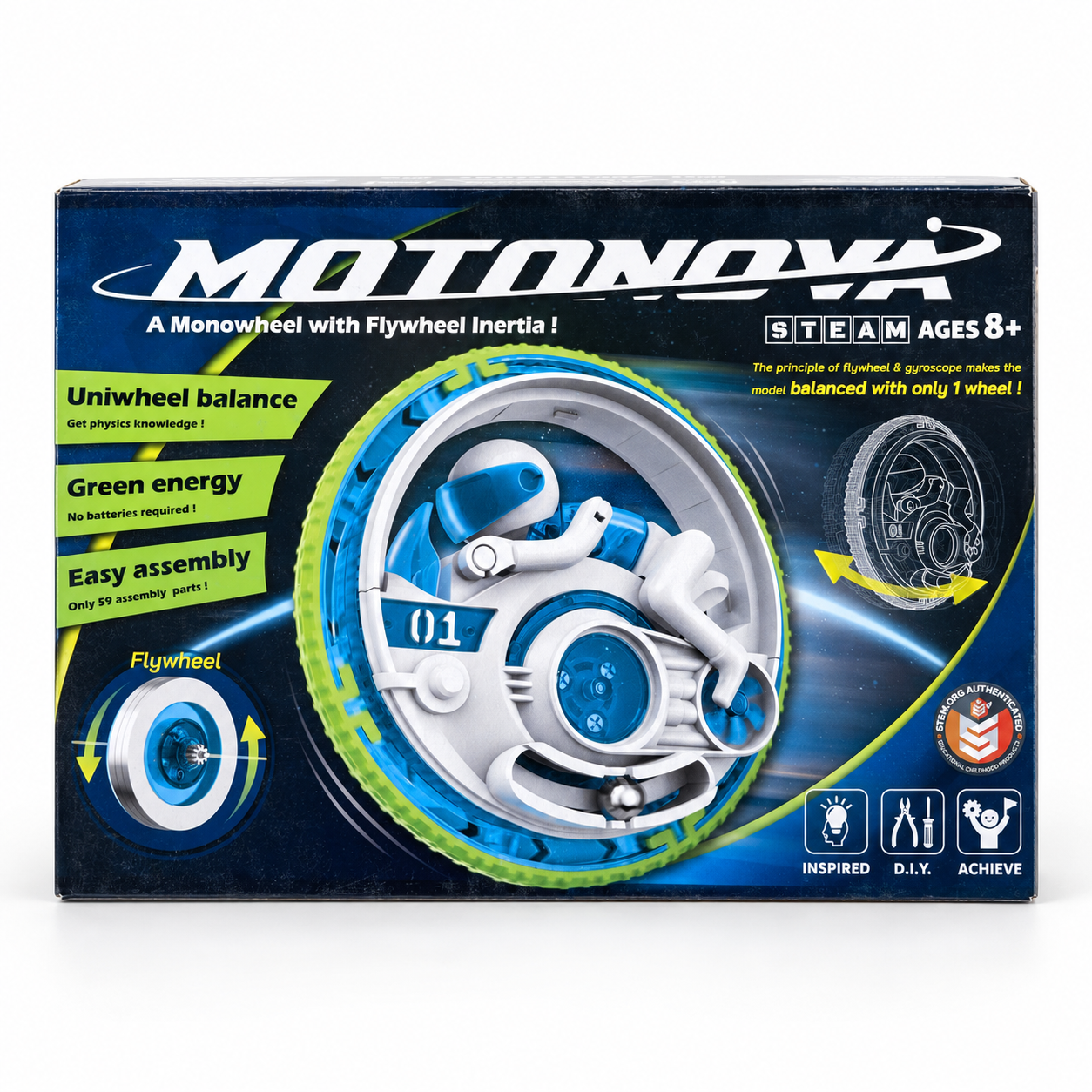 Motonova — caja, imagen de estudio creada con IA